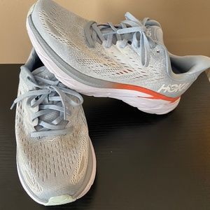 Hoka Clifton 8 Blue Fog/Plein Air - Size 7.5 Wide